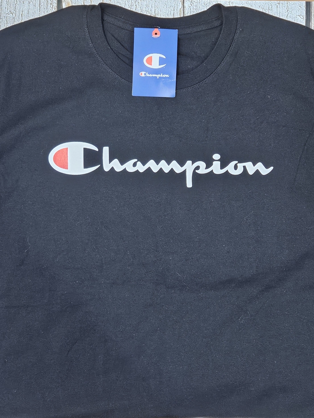 Champion Men's Black Logo T-shirt